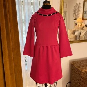 Vintage Pink Embellished Cocktail Dress